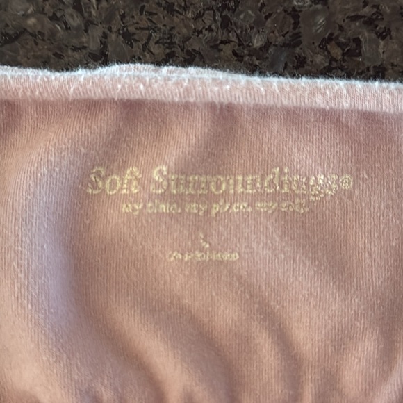 Soft Surroundings Pink Lace Trim Shelf Bra Tank - Picture 4 of 5